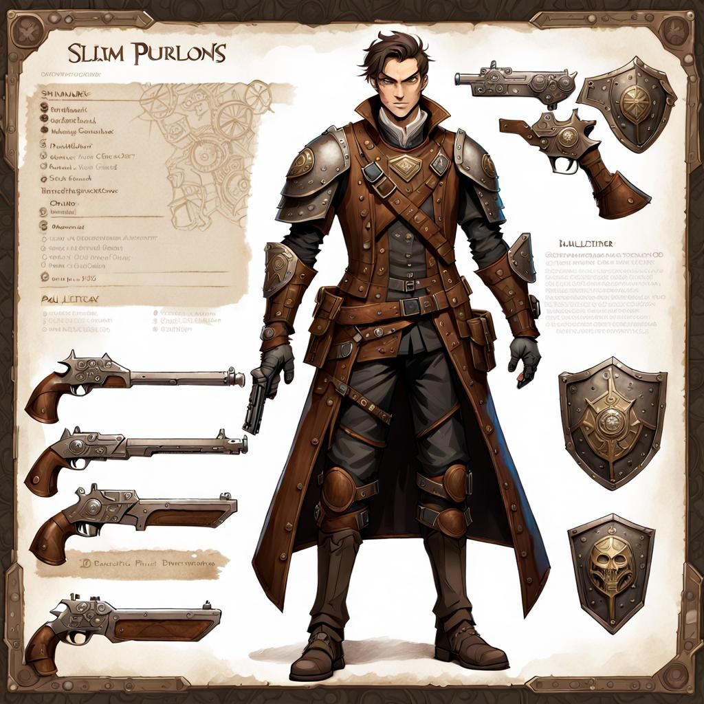 D&D Steampunk Artificer Concept Art