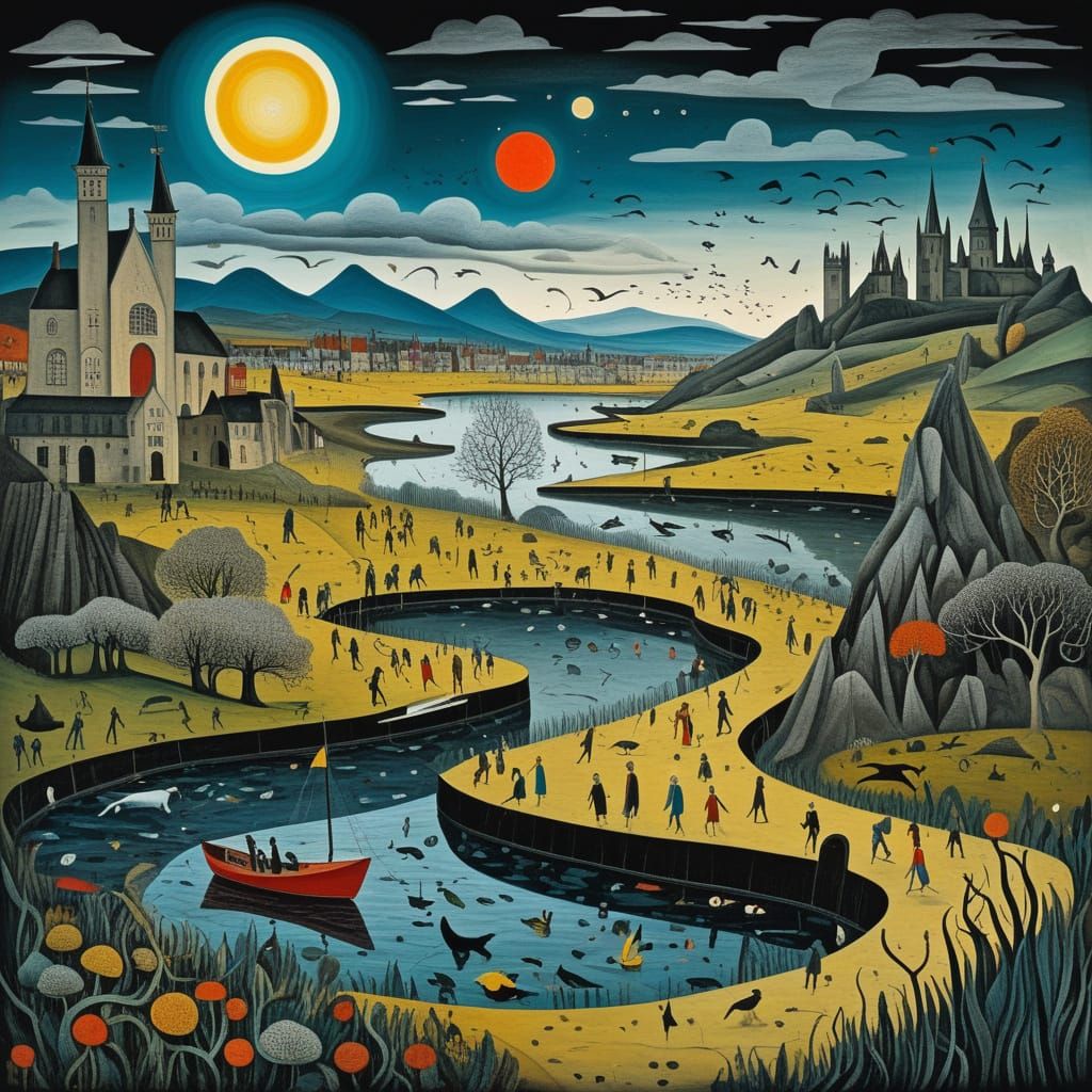 Whimsical Beast in a Dreamlike Realm