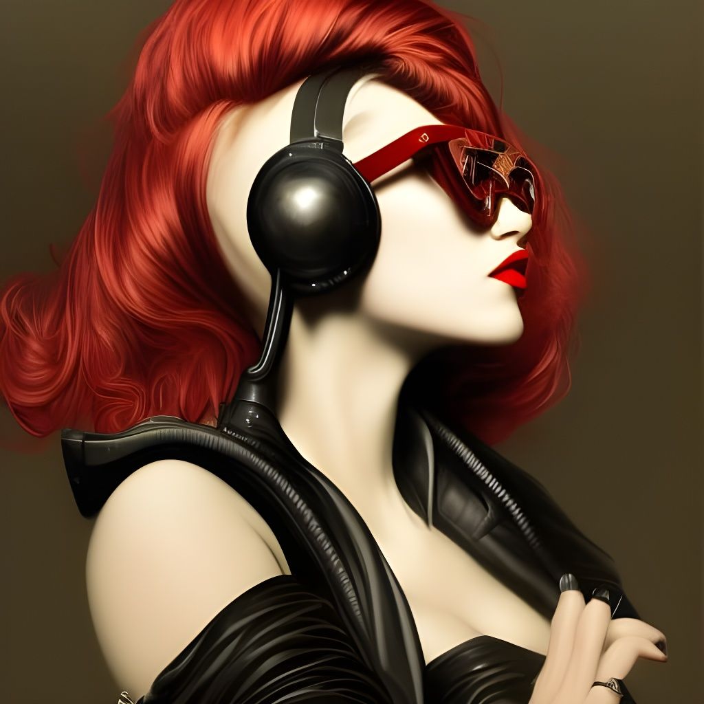 Cyberpunk Woman Portrait in Dynamic Lighting