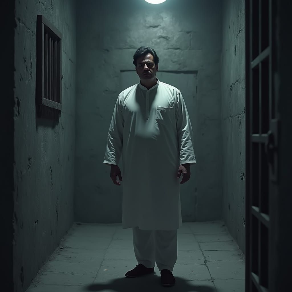 Former Prime Minister Imran Khan in Grim Army Detention