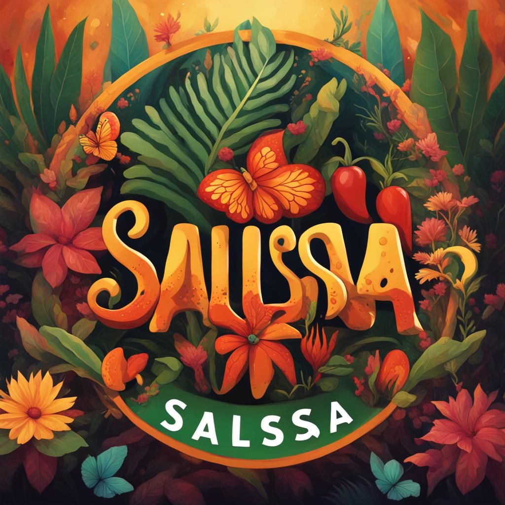 Sysdig SALSA Latinx ERG Logo with Latin American Flora and F...
