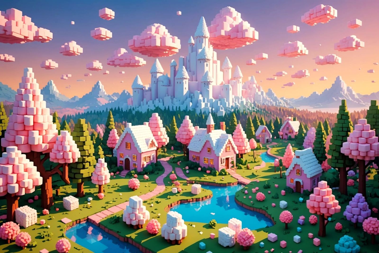Pixel Marshmallow Kingdom