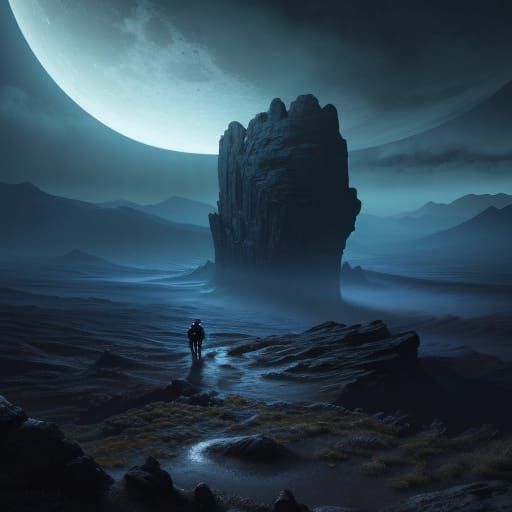 Alien Landscape Digital Matte Painting