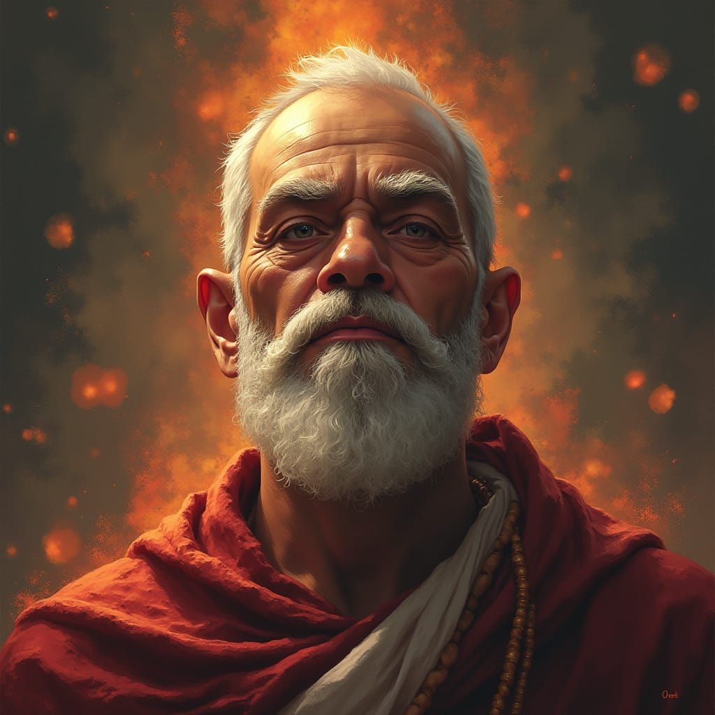 Abstract Portrait of a Mysterious Figure