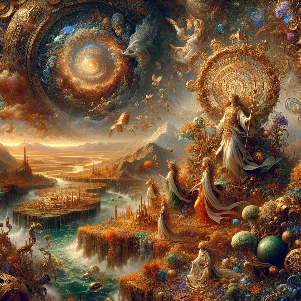 Demeter: Goddess of Agriculture in Detailed Matte Painting