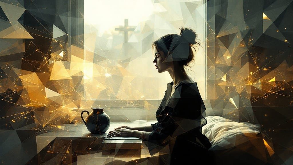 Serene Light Through Angular Transparency in Intimate Domest...