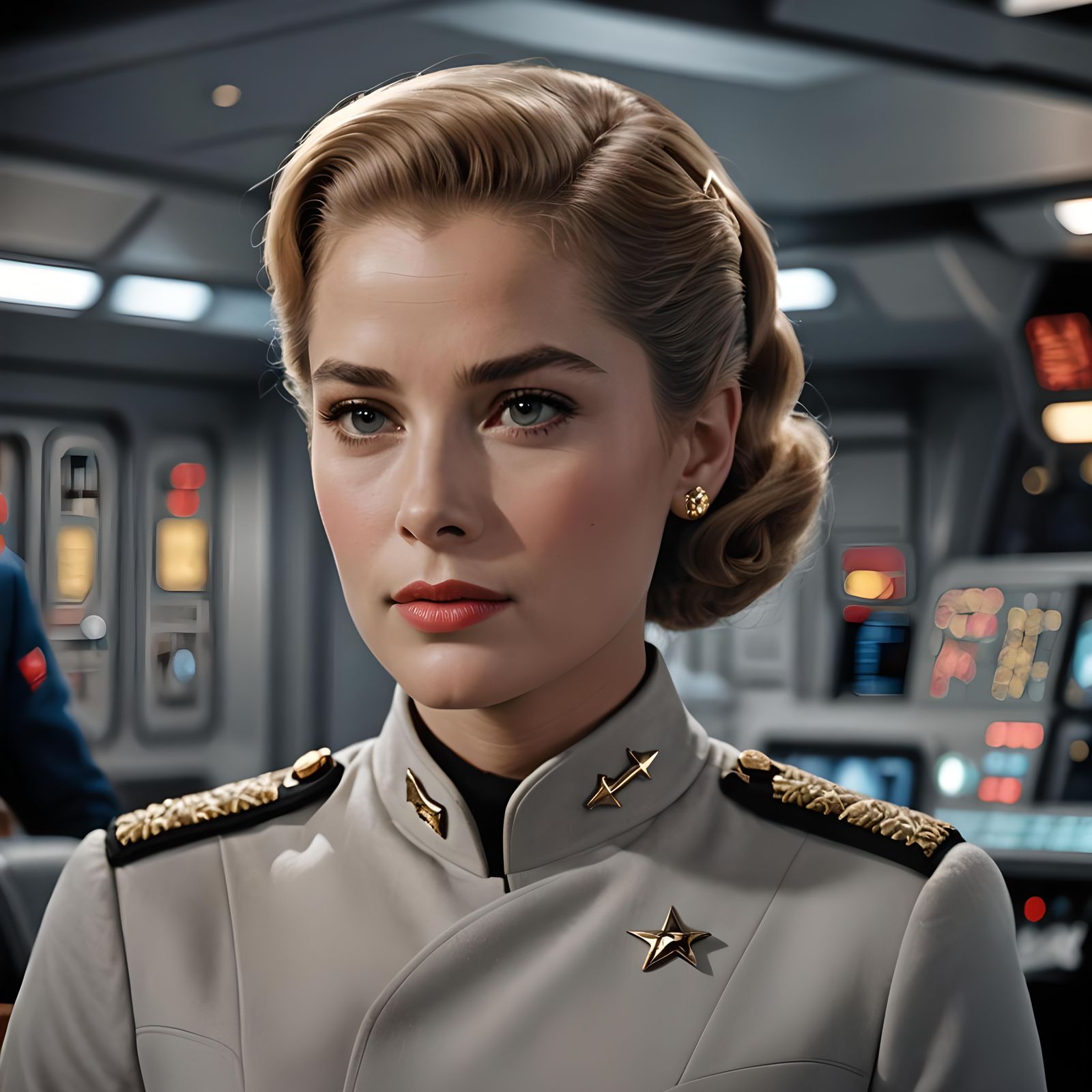 Grace Kelly as Star Trek Officer: 8k Portrait