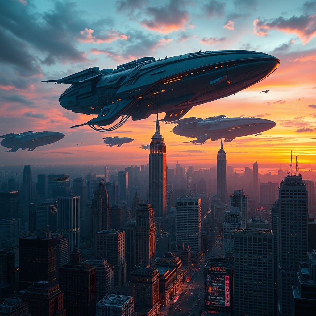 Epic Alien Invasion of New York City Skyscrapers