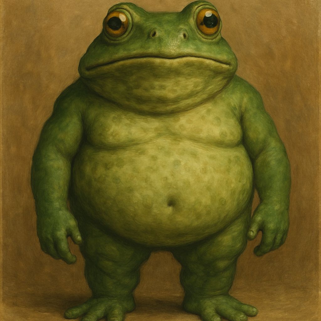 Humanoid Frog with Large Head