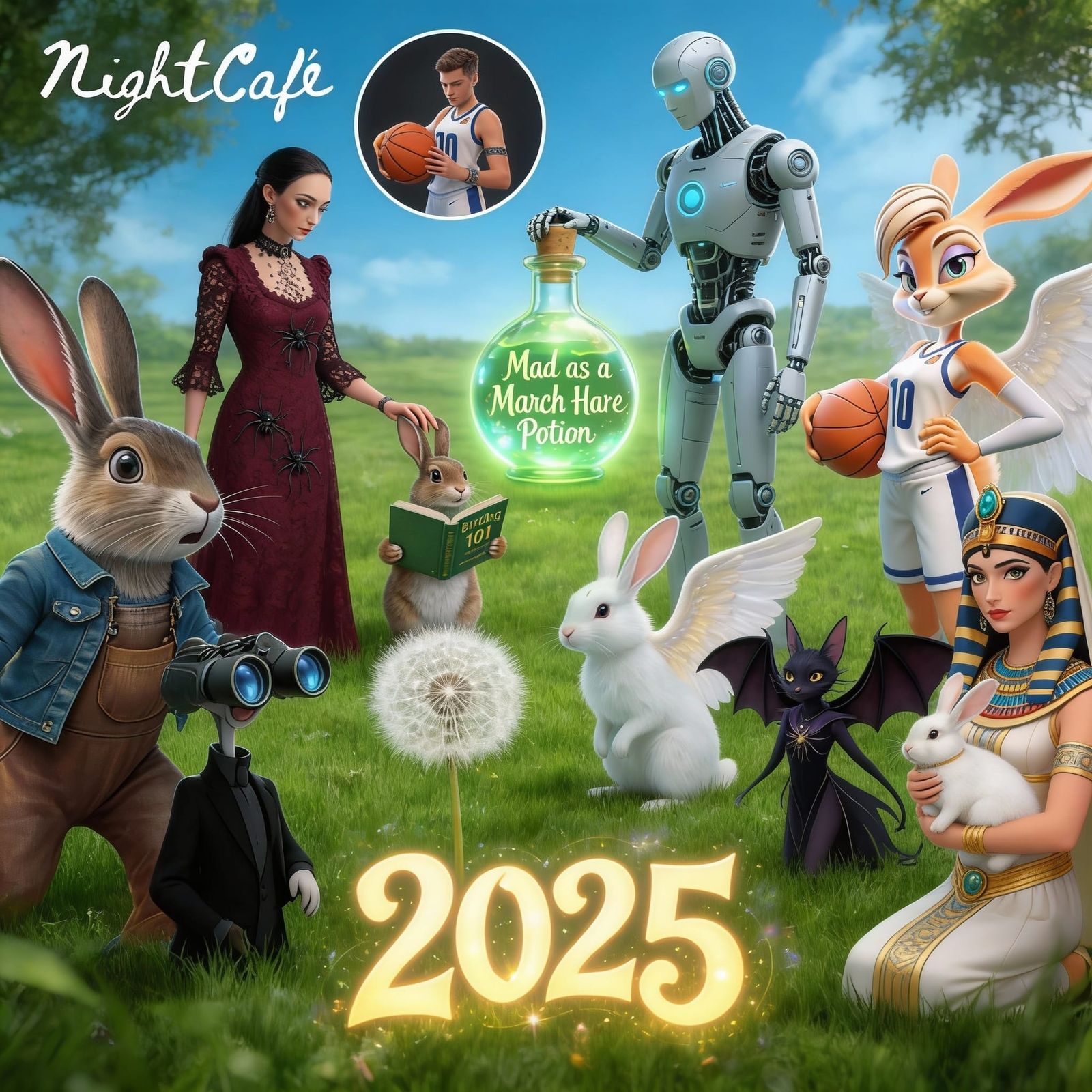 AI Collage of 2025 Artworks