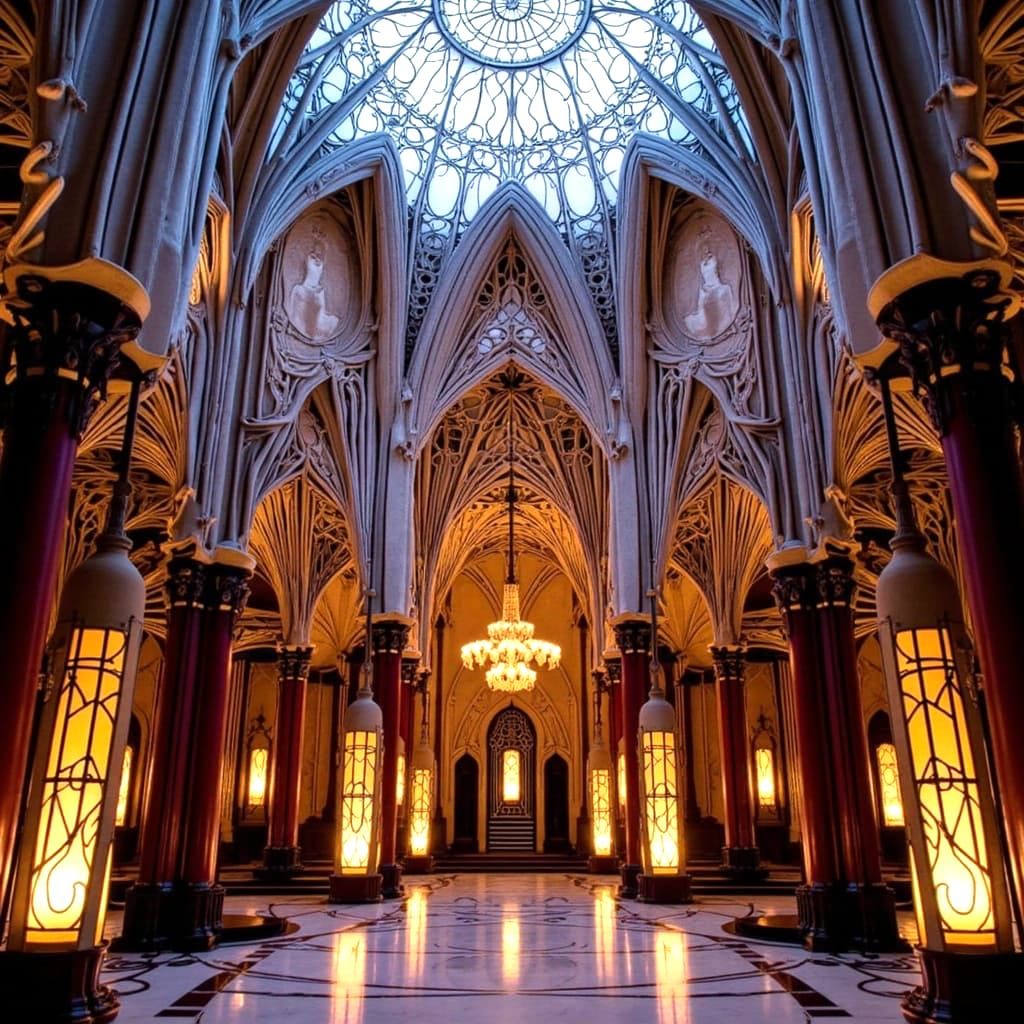Inside the cathedral
