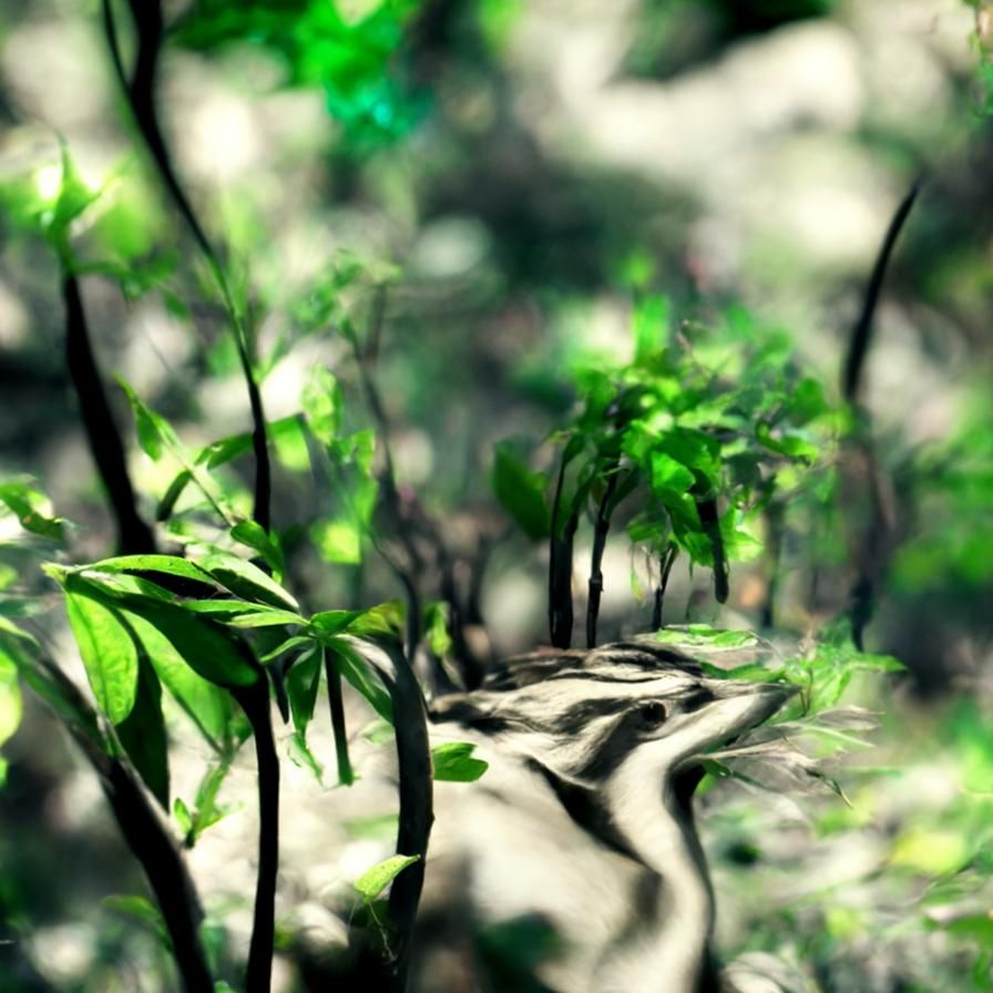 Lush Jungle Girl in Hyperrealistic Detail