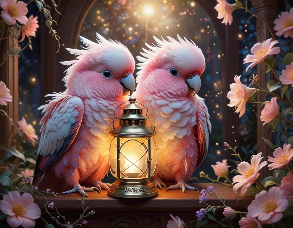 Galahs & Lantern