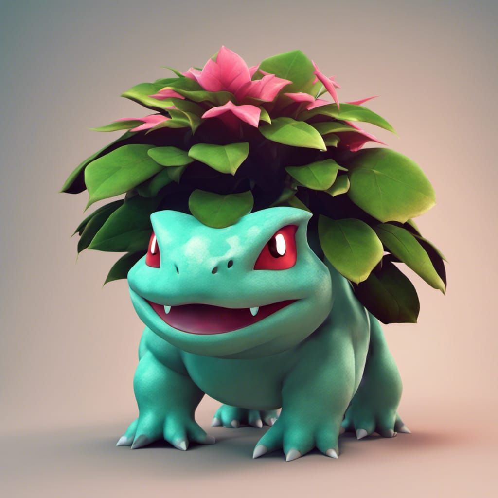 Venusaur 3D Render: Artstation Trending Design