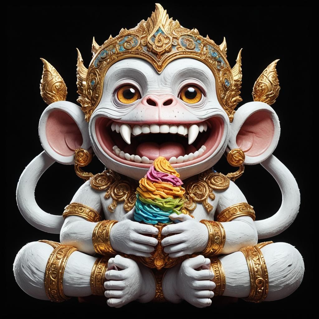 Monkeys Showing Symptoms: Detailed Matte Painting in 8K