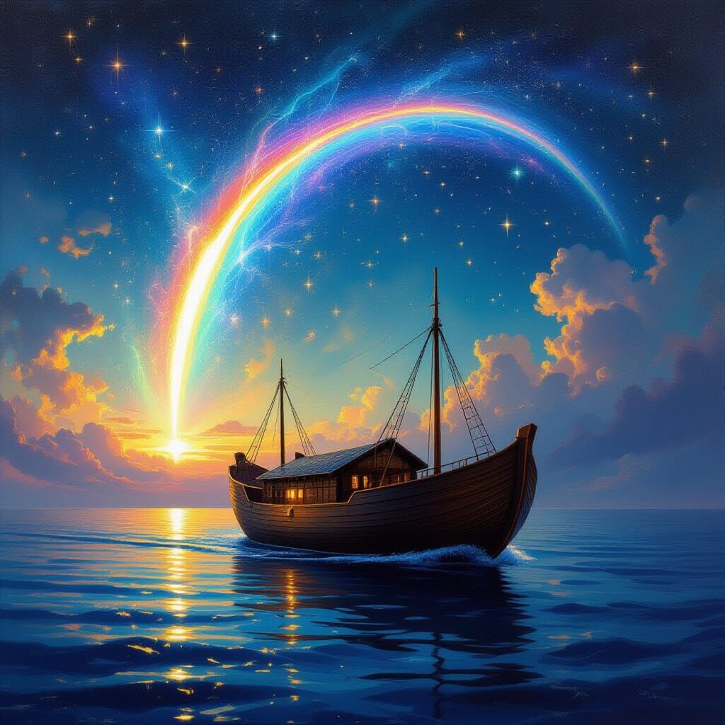 Noah's Ark Under Ethereal Magnetic Arc