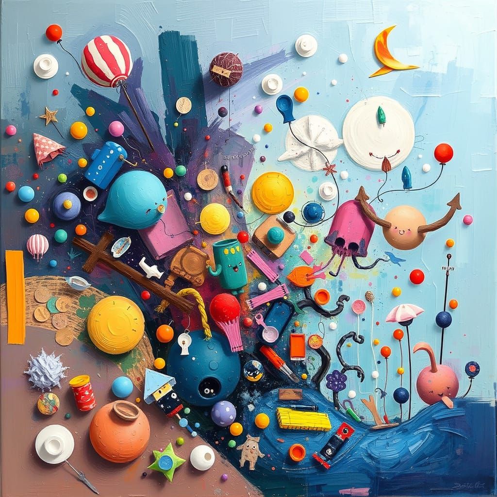 Dreamy Whimsical Scene in Contemporary Style