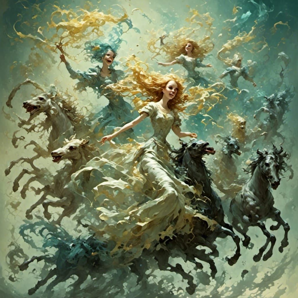 Surreal Depiction of Mandatory Fun and Forced Happiness