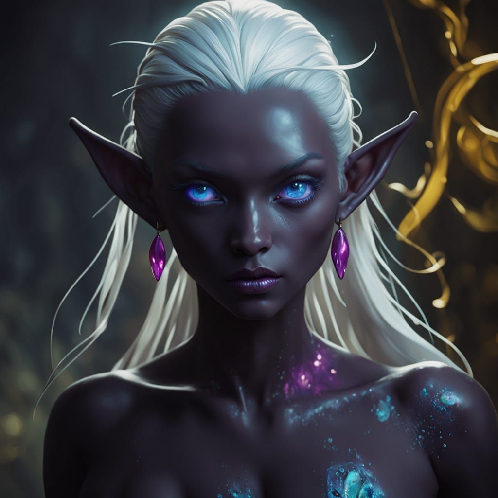 Muscle-Bound Elf Warrior in Dramatic Cinematic Lighting