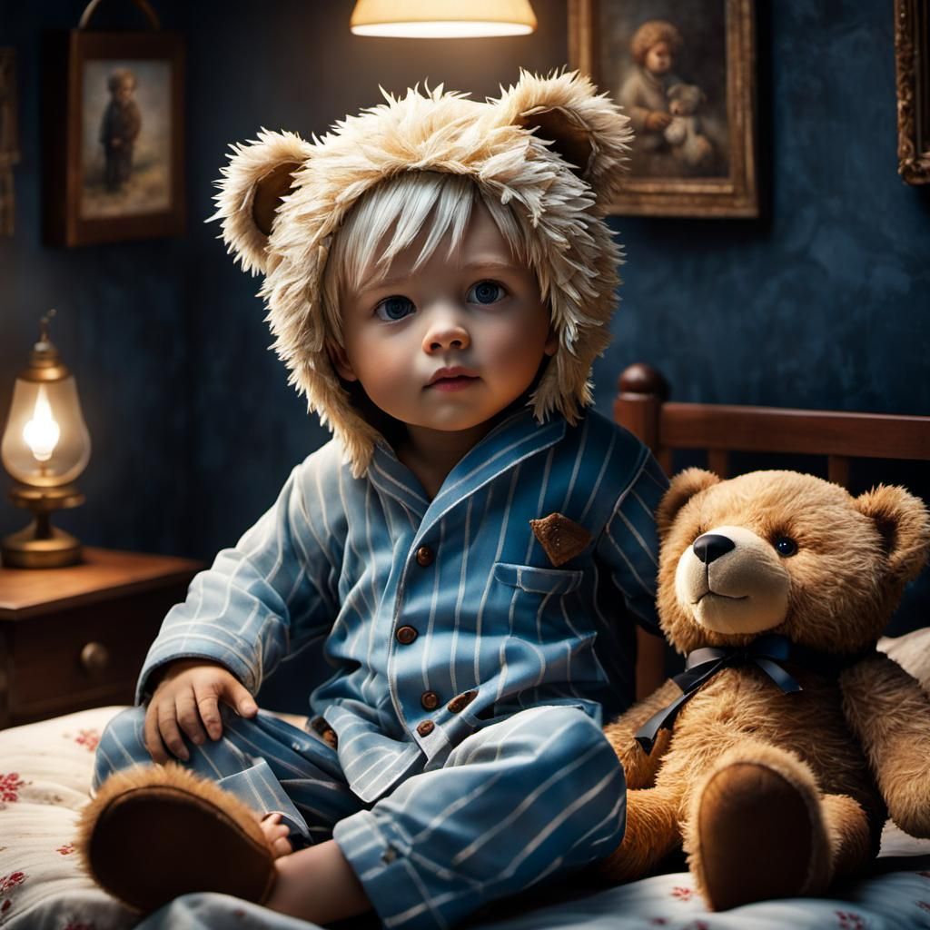 I love my teddy bear 🧸❤️