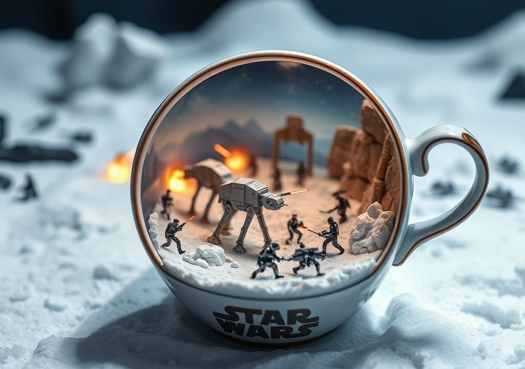 Star Wars Hoth Battle in a Teacup