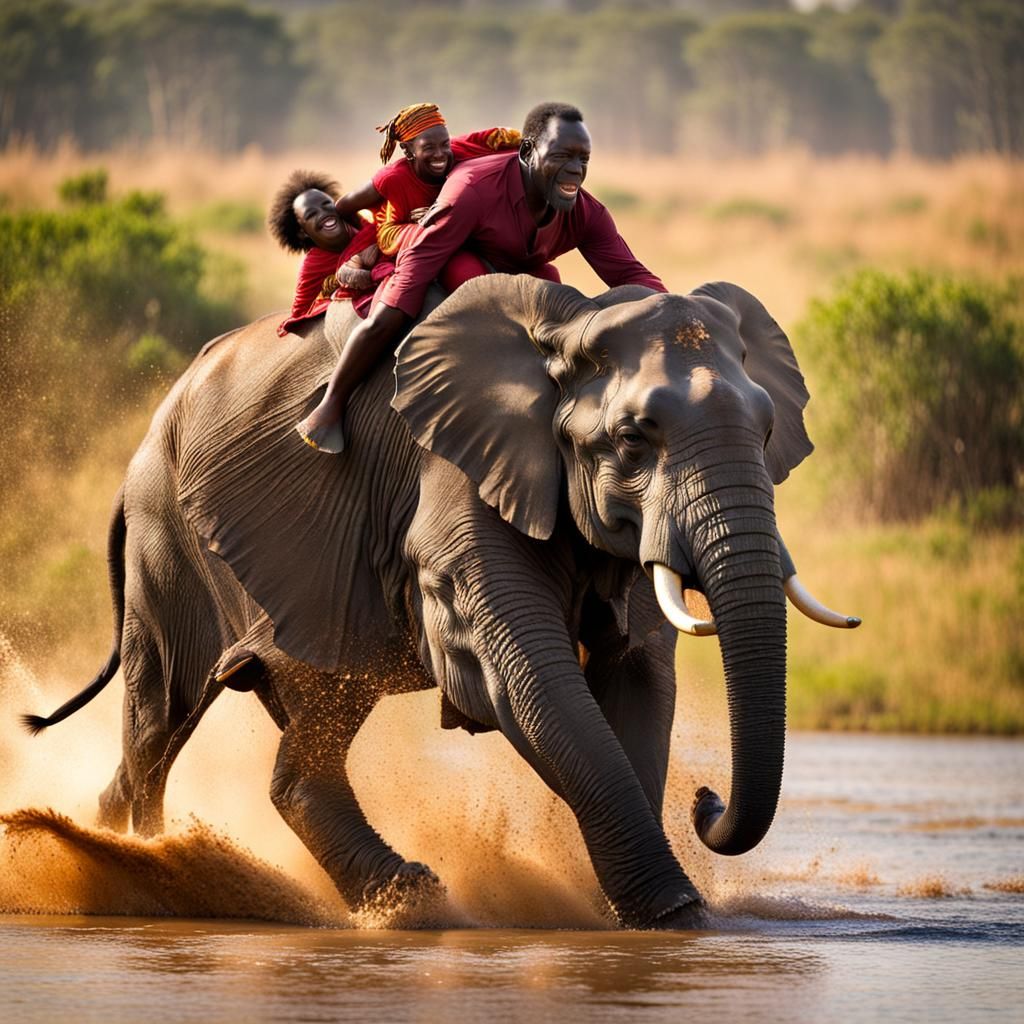 Elephant and Lion: A Wildlife Power Dynamic