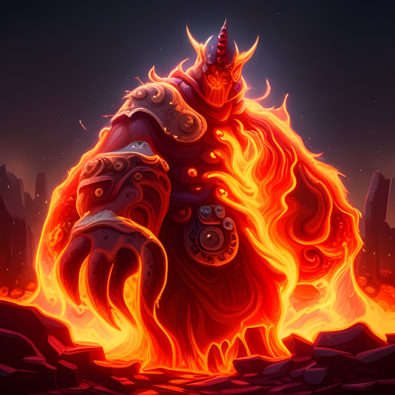 Infernal Fire Giant of Molten Magma
