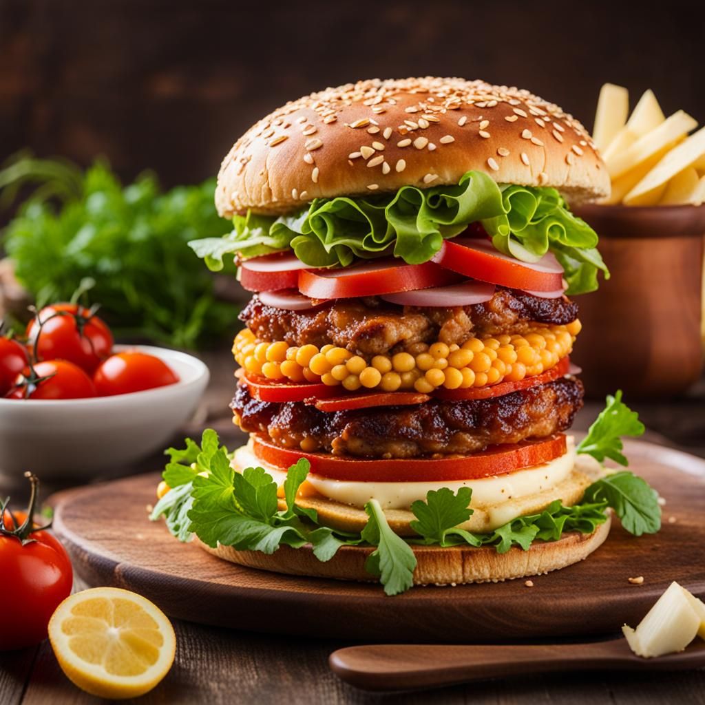 A Healthy, Tasty, Cheeseburger. 2