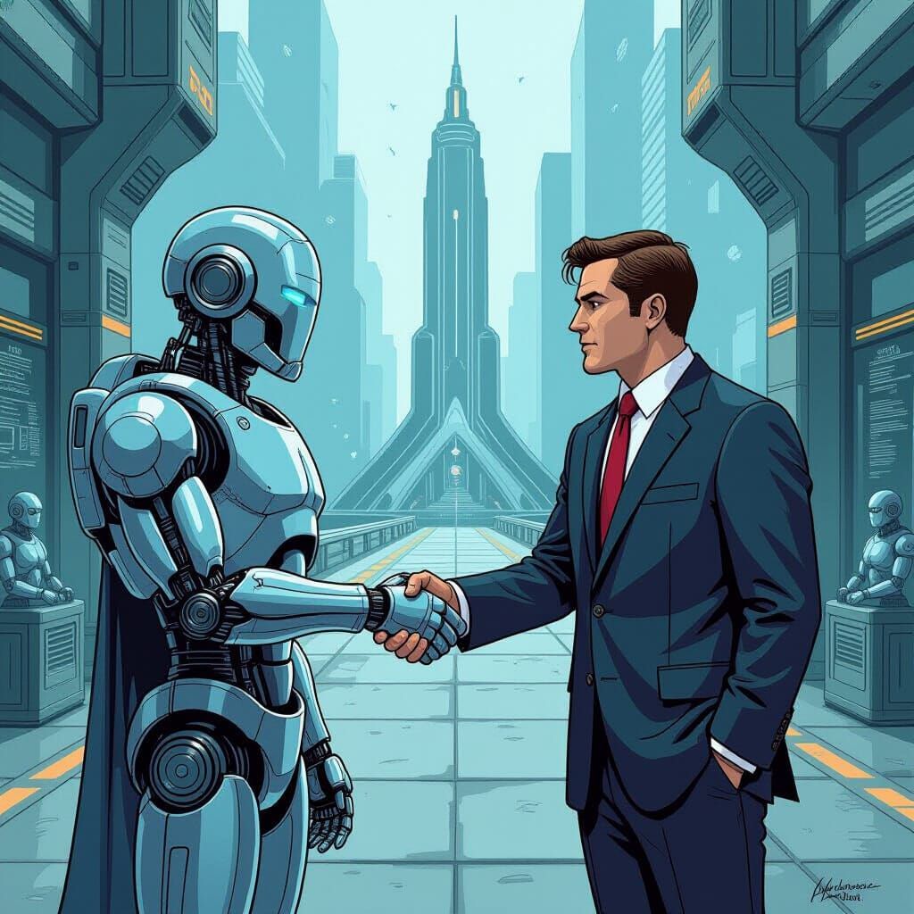 Asimov's Robots Fail: Comic Book Art