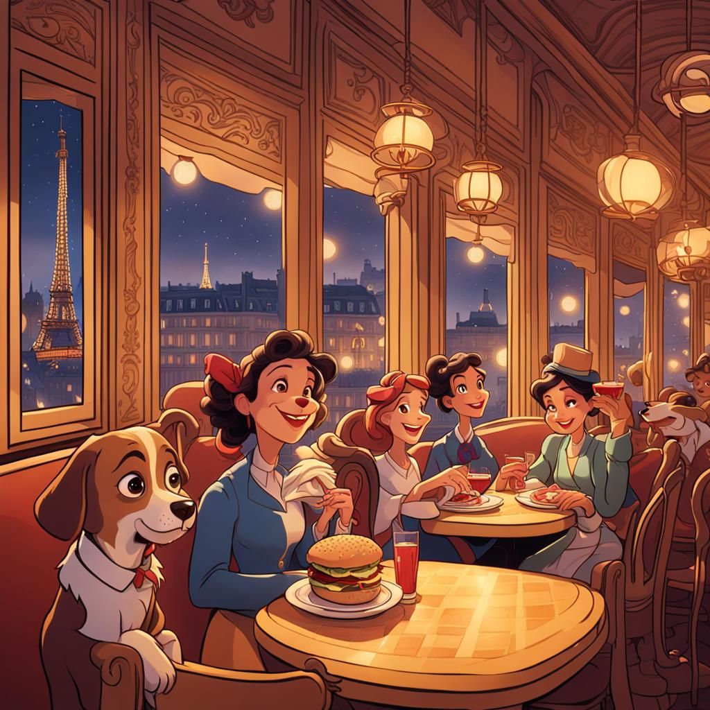 Mischievous Dog Steals Hot Dog in Paris, Disney Style