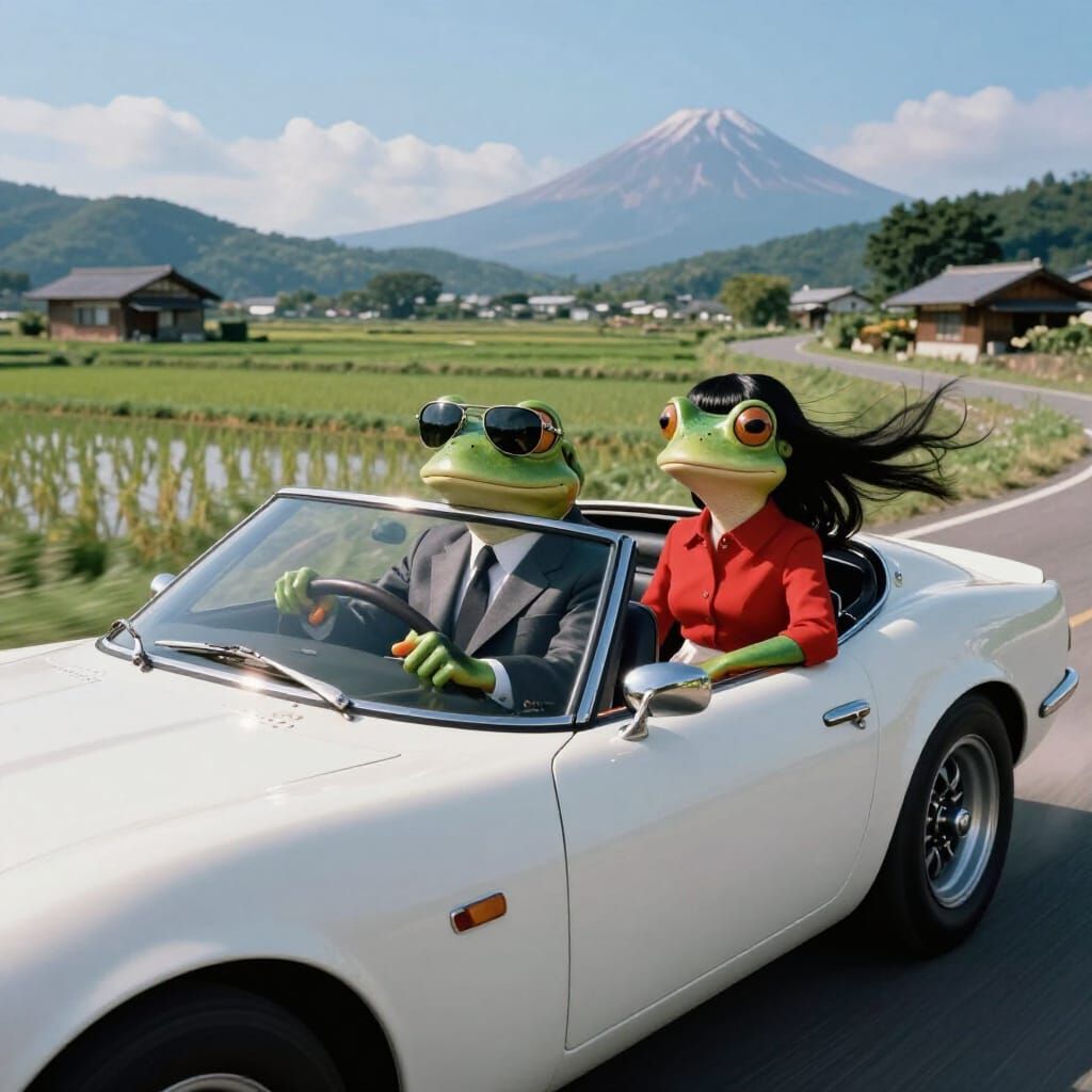 James Pond Drives a Classic Toyota Through Japan