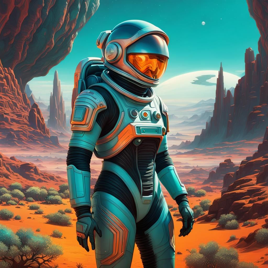 Anna Kendrick in 1950s Sci-Fi Concept Art