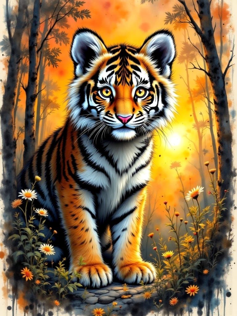 Tiger pawtrait