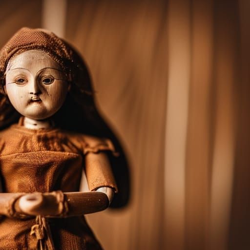 Haunted Antique Doll in Fine Art Photography