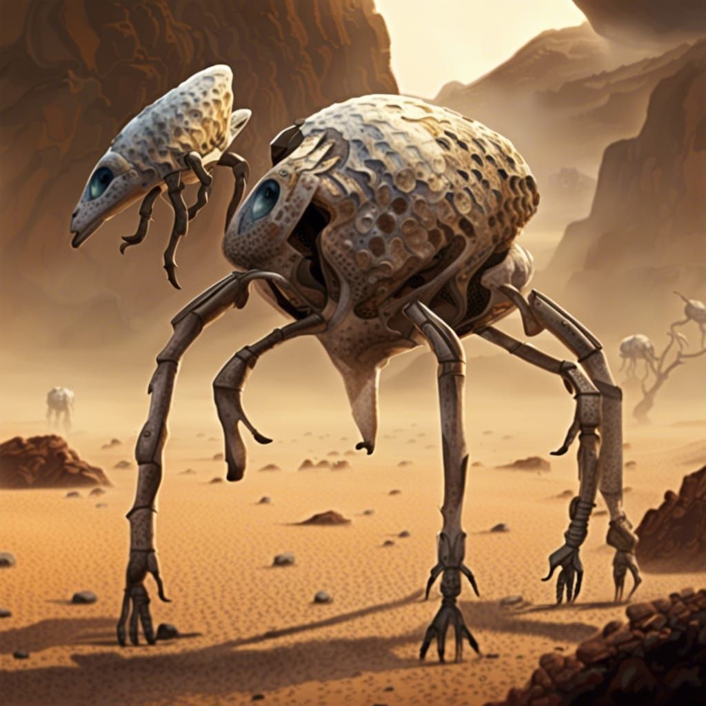 Hyperrealistic Bronteroc Animal Concept Art