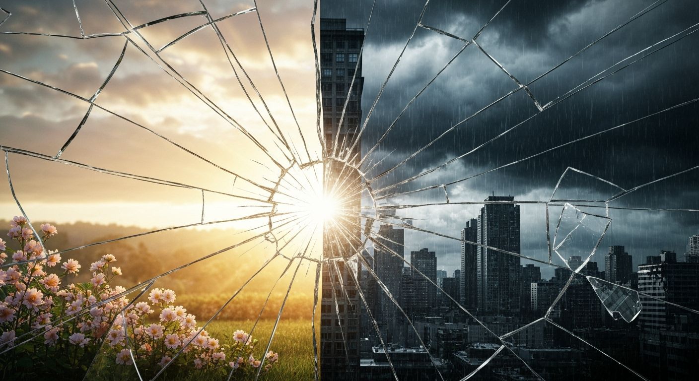 Hope and Despair: Worlds Divided by Glass