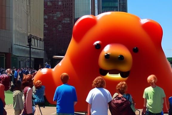 Giant Gummy Bear Destroys City