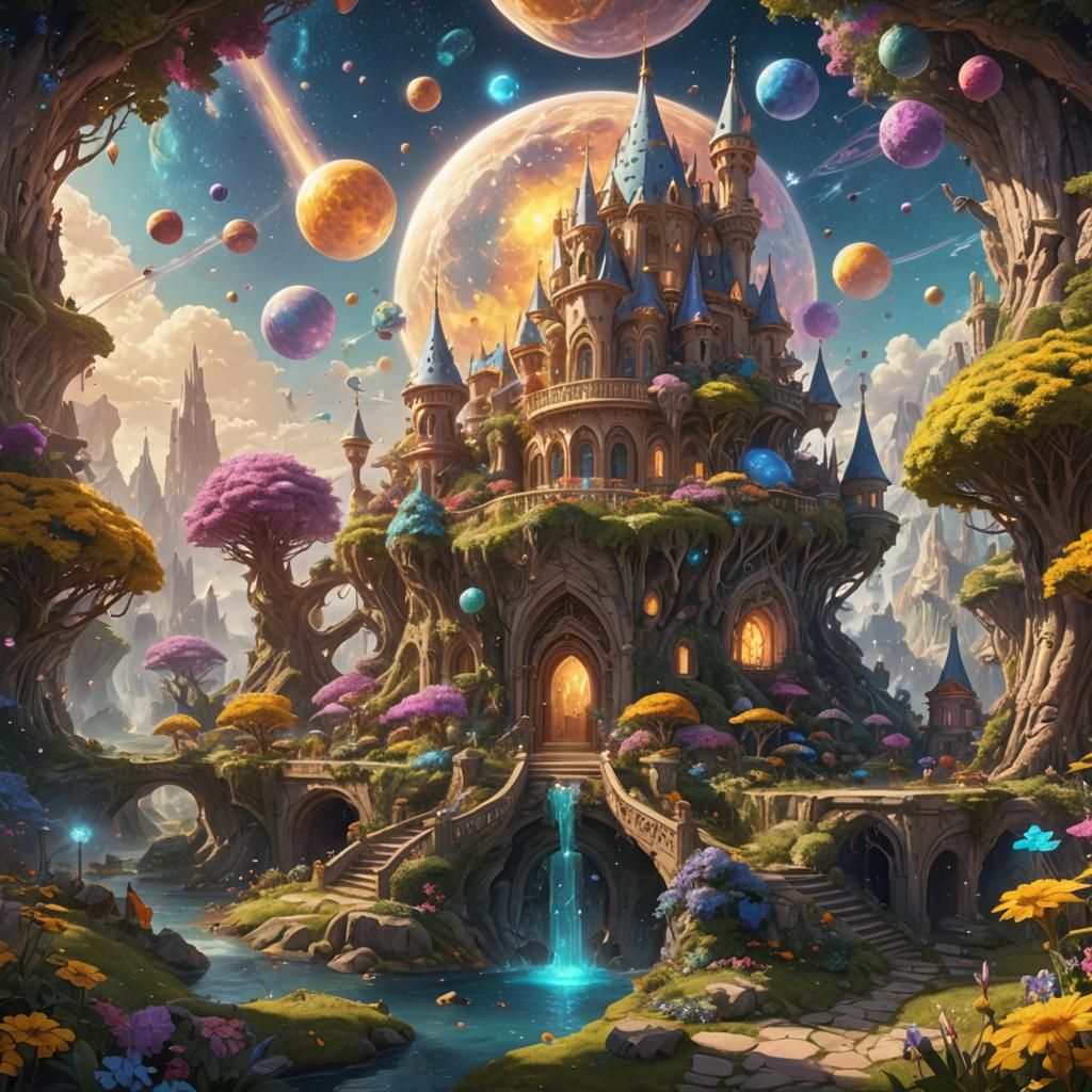 Cosmic Fairycore Dreamscape Concept Art in 8K