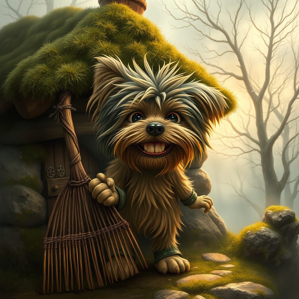 Guardian of the Whimsical Hovel in Ethereal Light