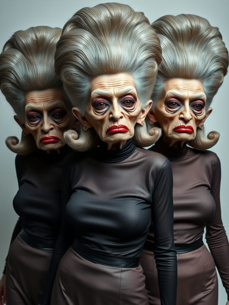 Surreal Image of Women with Extreme Plastic Surgery