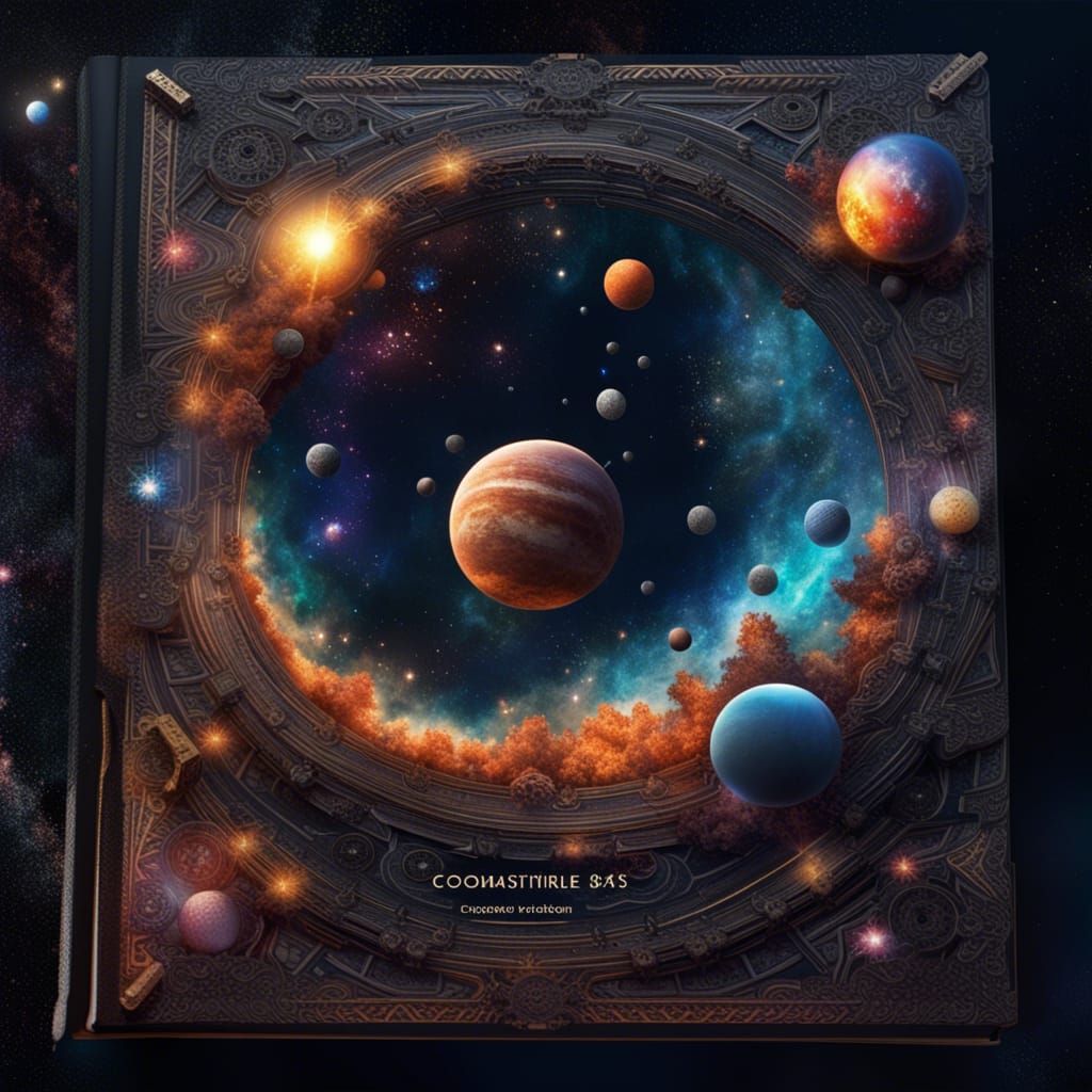 Cosmic Book in Beautiful 8k Resolution