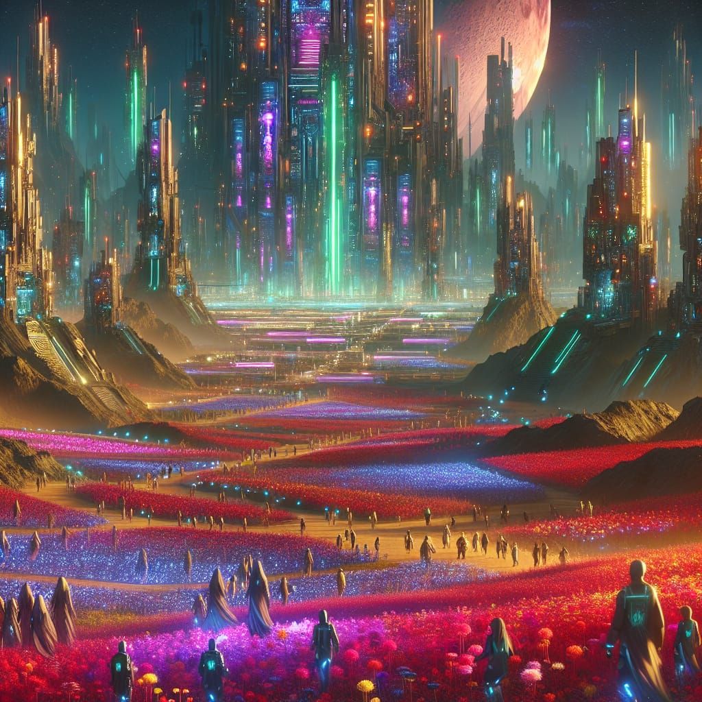 Dystopian Cyberpunk Dreamscape