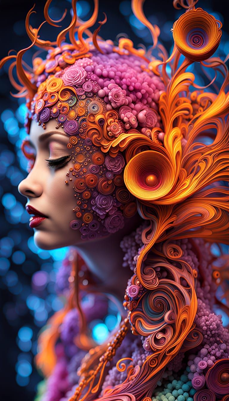 Fantastical Surreal Creations in Kinetic Acrylic Art Style
