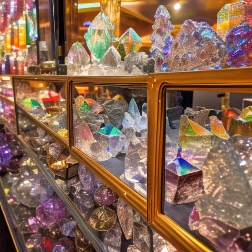 Detailed Crystal Shop in Ultra HD