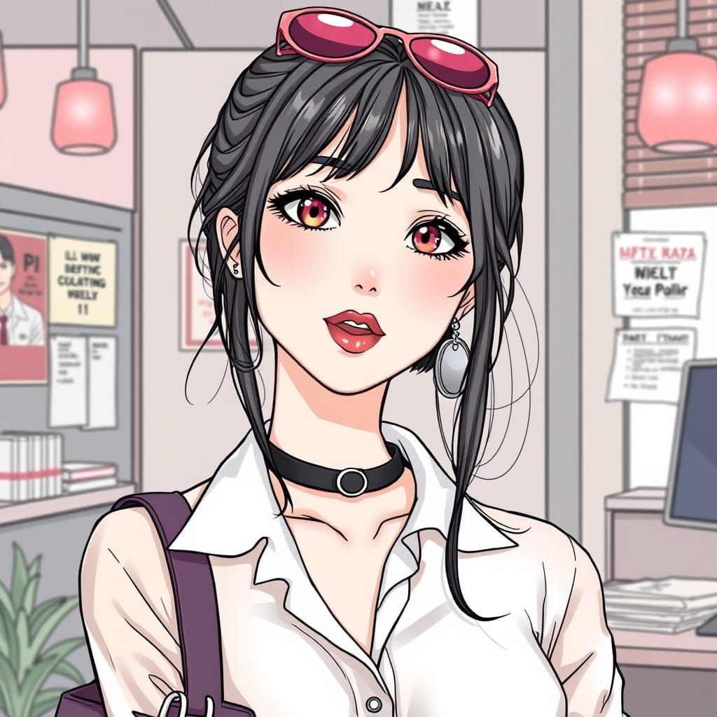 Vibrant Office Fashion Illustrations for Relaxation and Crea...