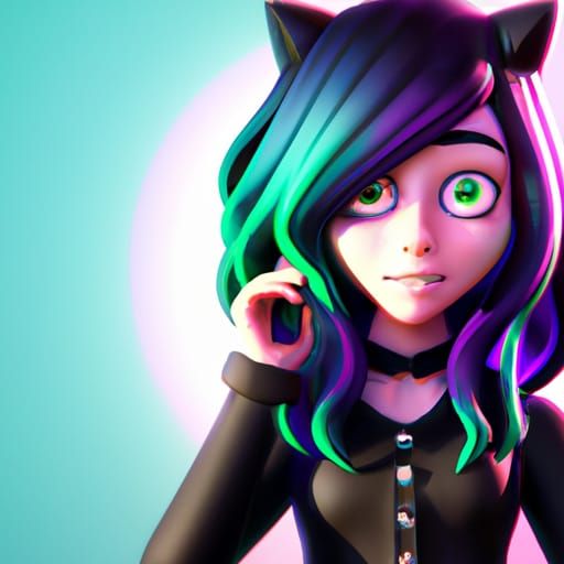 cat ears is a college student