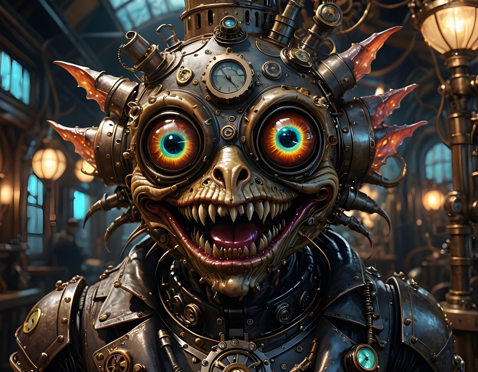 Stunning Photorealistic Movie Monster Close-Up