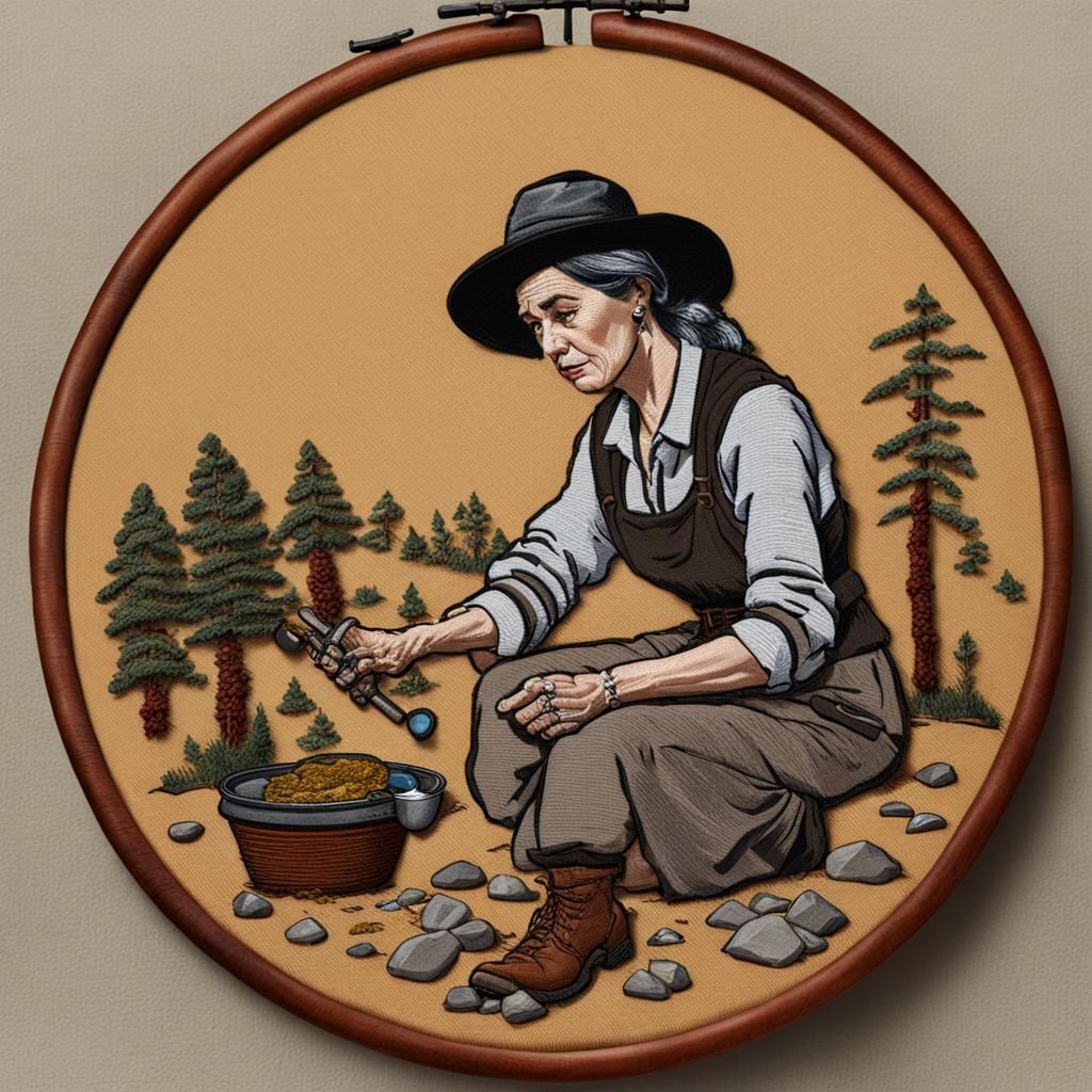 woman prospector