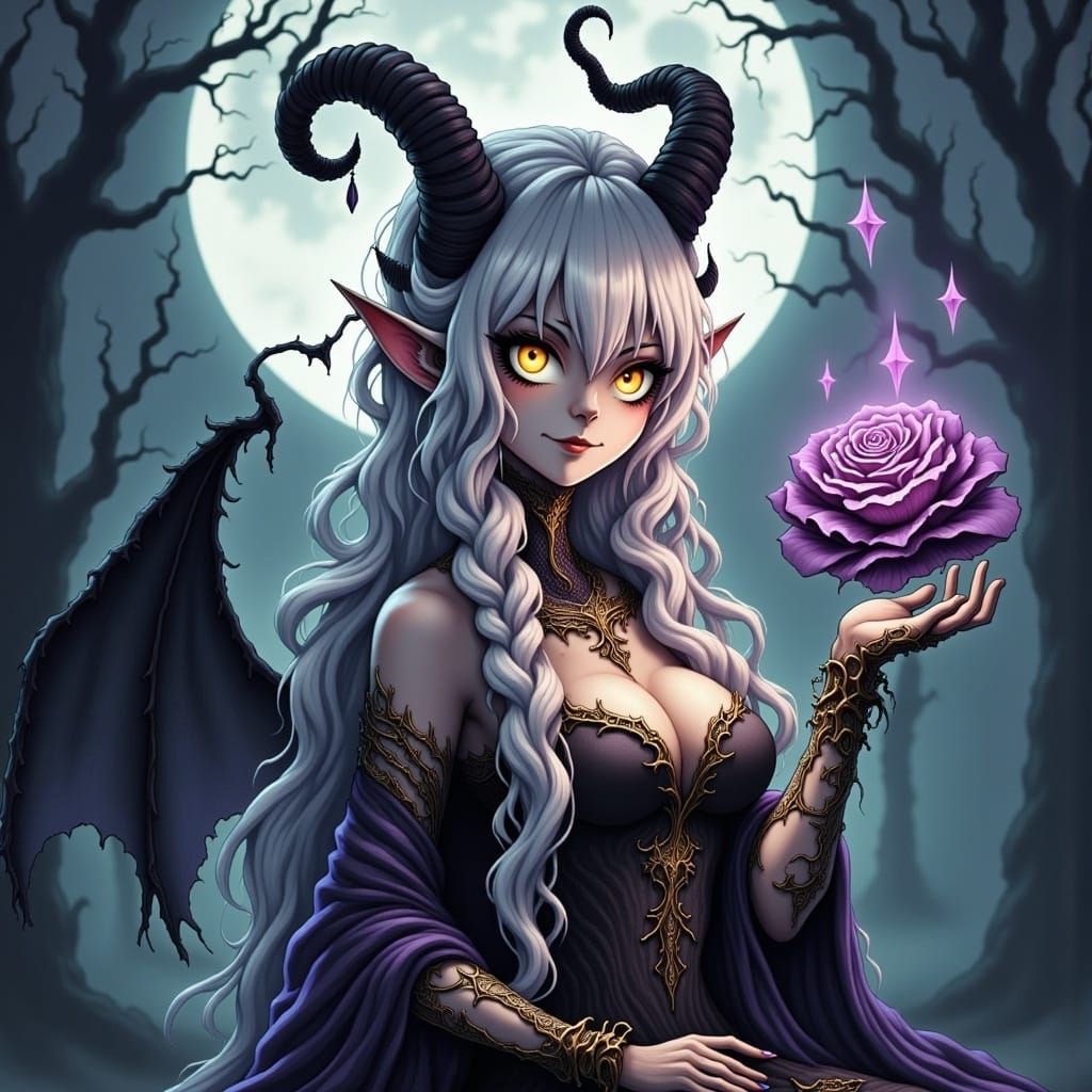 Goddess of Death in Anime Style