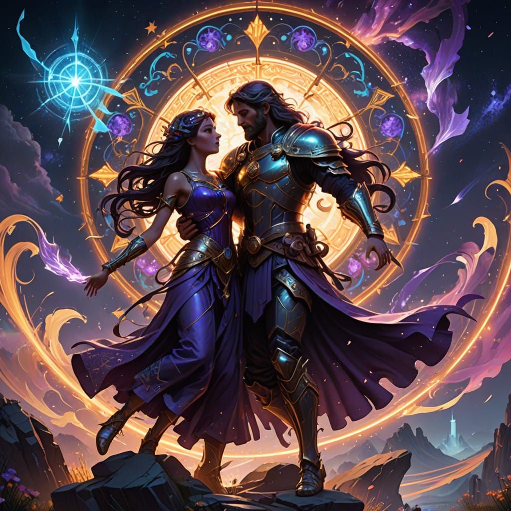 Celestial Dancers Under Sagittarius